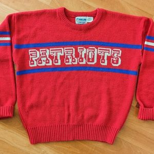 NFL Red Patriots Crewneck Sweater